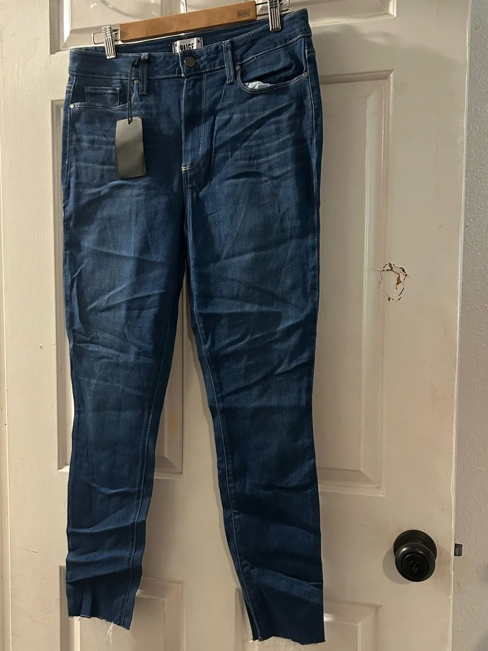 PAIGE Dark Blue Skinny Jeans